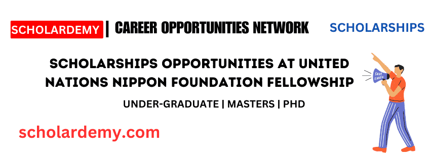 Scholarships Opportunities at United Nations Nippon Foundation Fellowship - Scholardemy